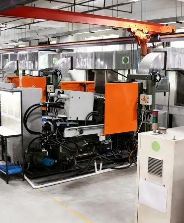 Die casting factory workshop view 1